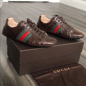 Exclusive Crocodile Leather Gucci sneakers